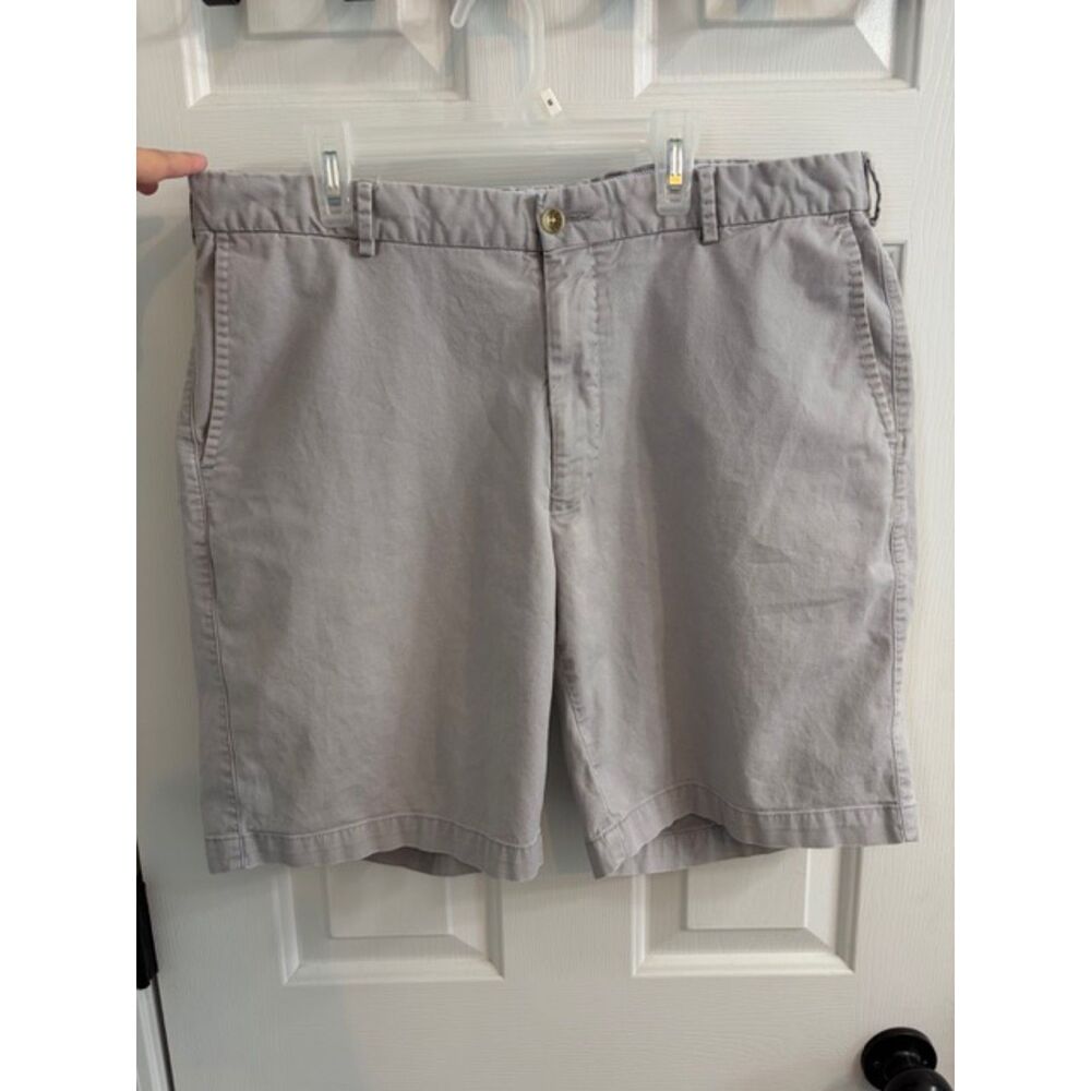 Peter Millar Mens Light Gray Shorts Size 36 Inseam 8"